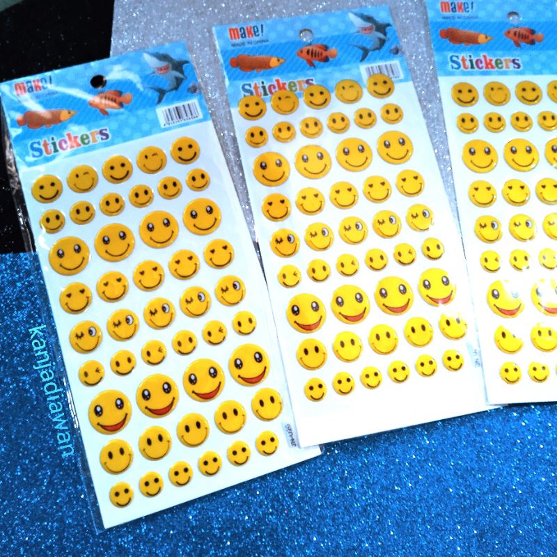 

SMILEY Face Sticker Emoji Deco Jurnal Diary Scrapbook Stiker Emoticon
