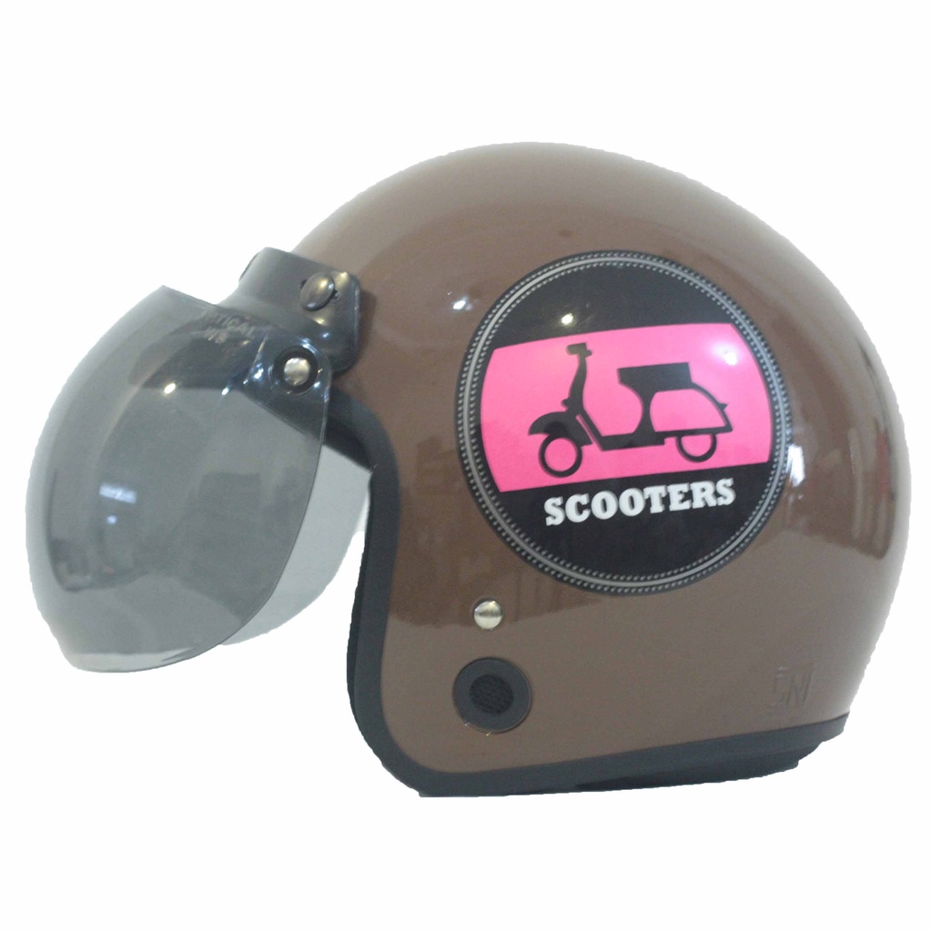 WEST HELM SCOOTERS- Visor BSTAR Cembung Model BOGO