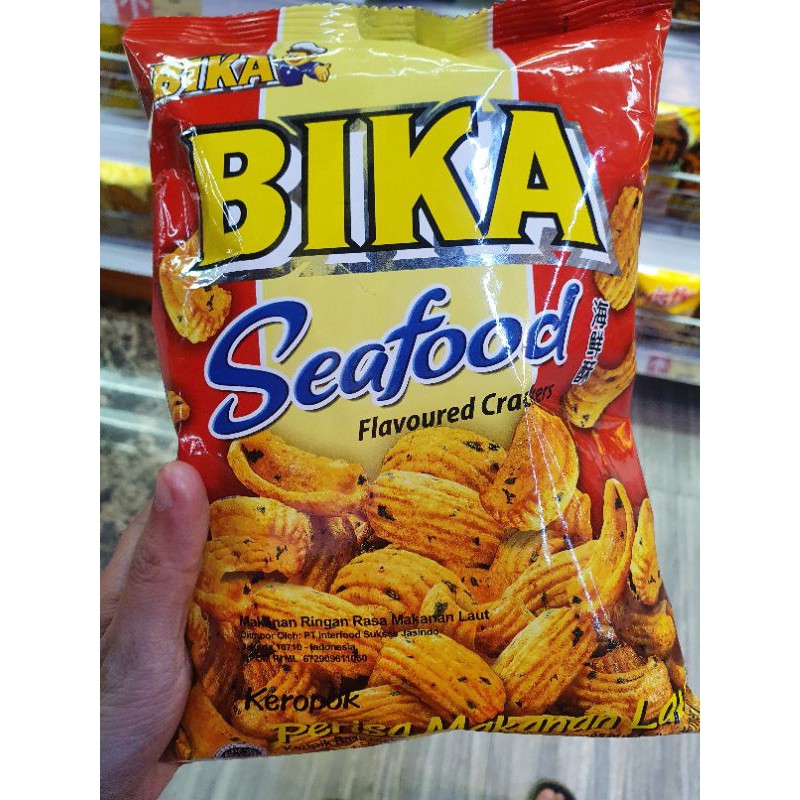 

BIKA SEAFOOD snack kerupuk Perisa Makanan Laut 70gr.