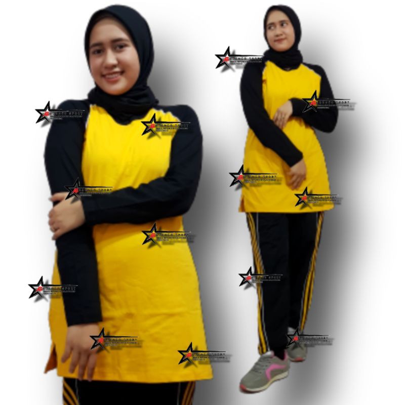 Setelan kaos Olahraga wanita Muslimah  Shopee Indonesia