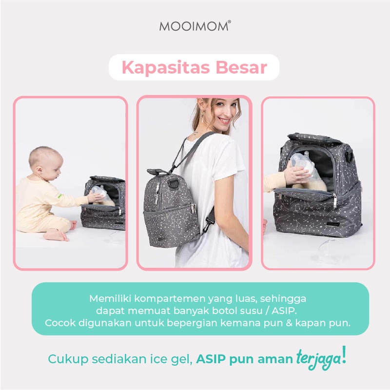 MOOIMOM - Cooler Bag / Tas ASI Ransel Jinjing Sling / Diaper Bag