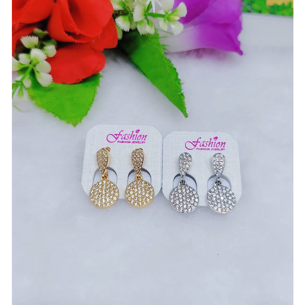 Anting xuping permata lapis emas perhiasan fashion 0472-0475