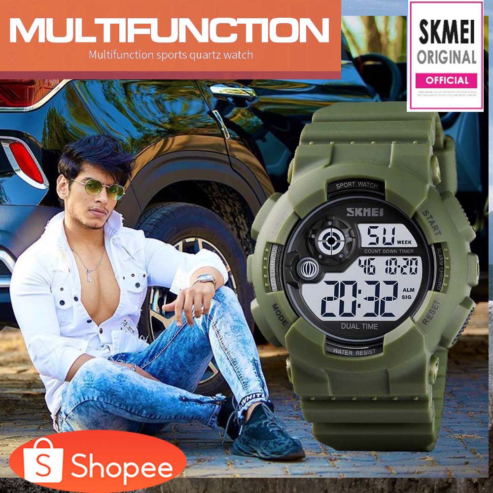 SKMEI Jam Tangan Digital Pria - 1583 Hijau