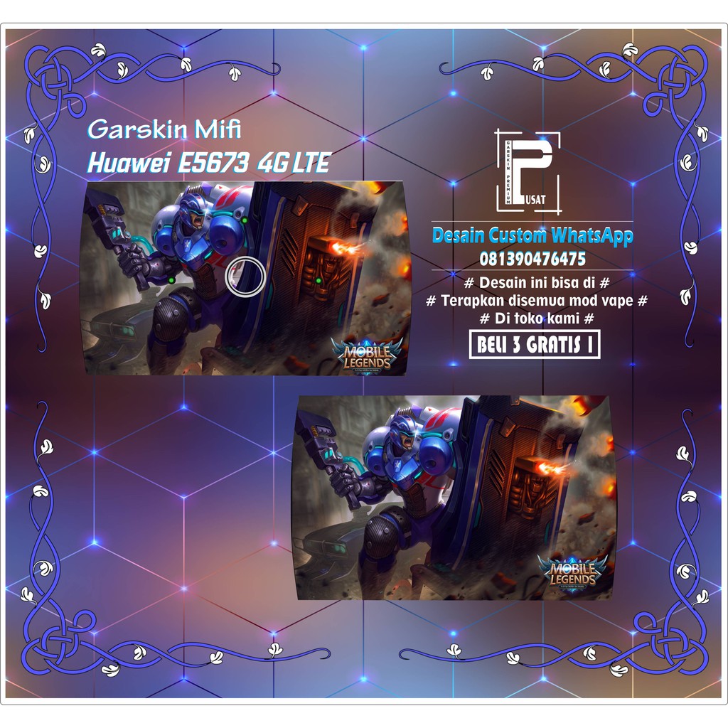 Garskin Mifi Huawei E5673  - Desain 9
