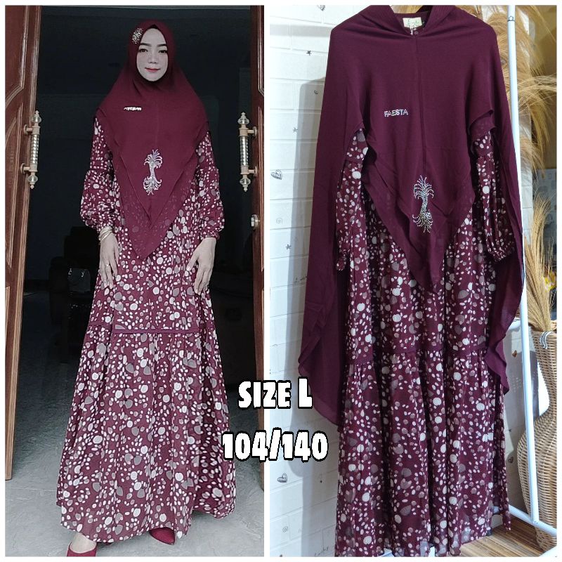 Faesta Daily - Gamis Syari set khimar