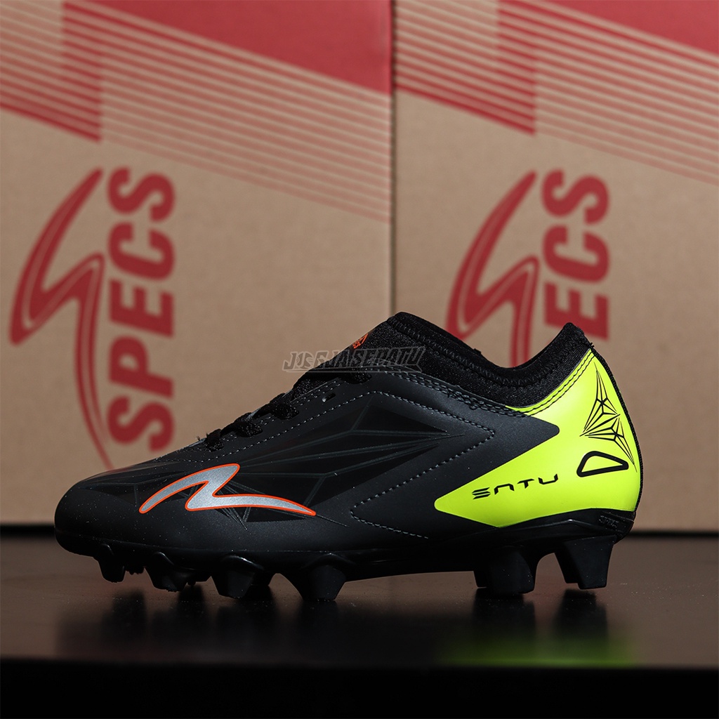 Specs Sepatu Sepakbola Accelerator Satu FG JR - Gun Metal/Safety Yellow/Dawn Orange