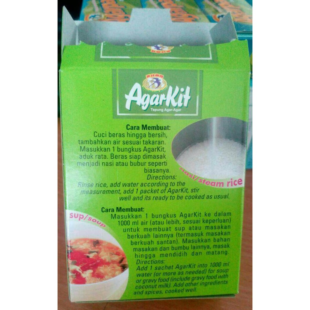

BERAS- AGARKIT / AGAR AGAR UNTUK NASI SEPULEN RESTORAN JEPANG -UNGGULAN.