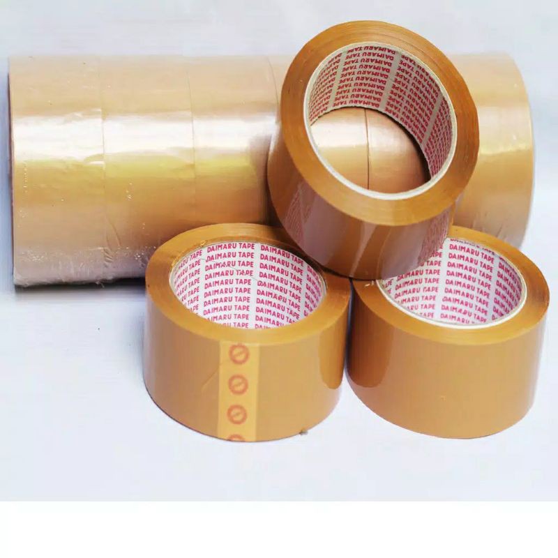 

LAKBAN TAPE ISOLASI COKELAT COKLAT MERK DAIMARU 48 mm x 90 YARD