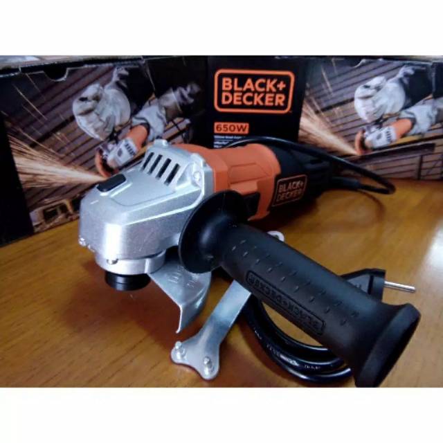Mesin Gerinda Tangan 4" BLACK + DECKER SAG G650 Super Slim