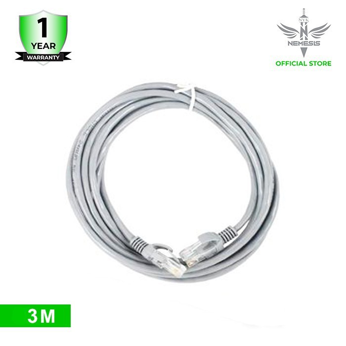 Kabel LAN NYK UTP Cat 6 RJ45 3m