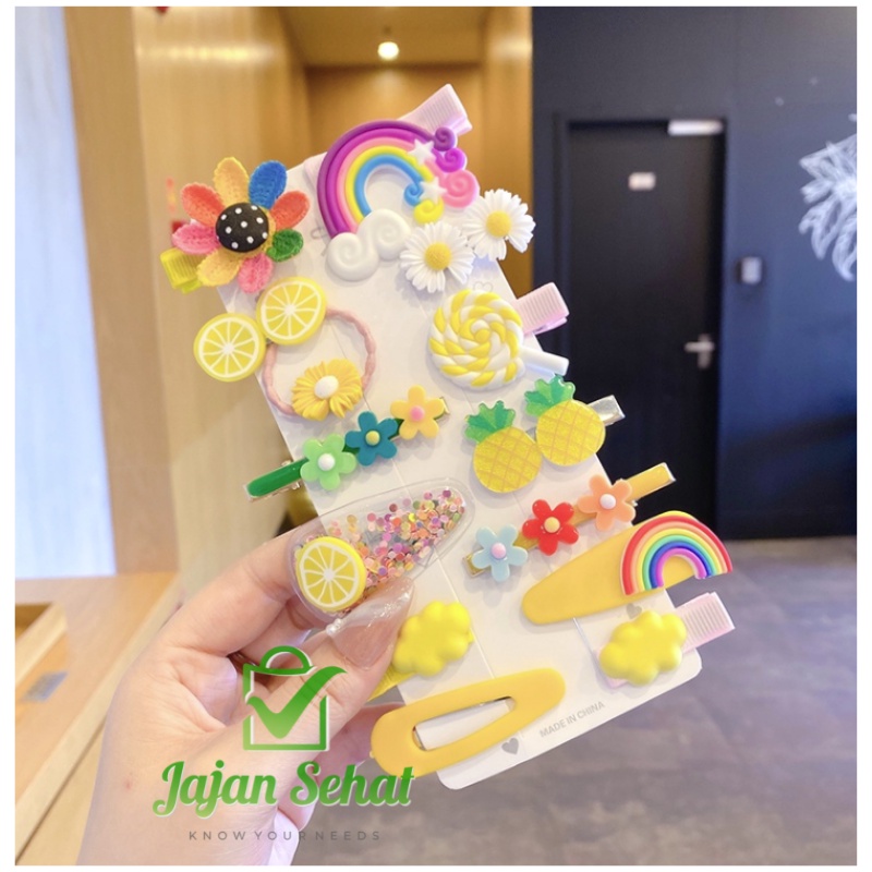 JEPIT RAMBUT 1 SET JEPITAN ACRYLIC LUCU CANTIK