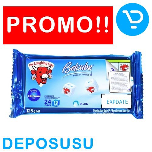 

Keju Laughing Cow BELCUBE PROMO MURAH Cheese 125G ISI 24 Pcs