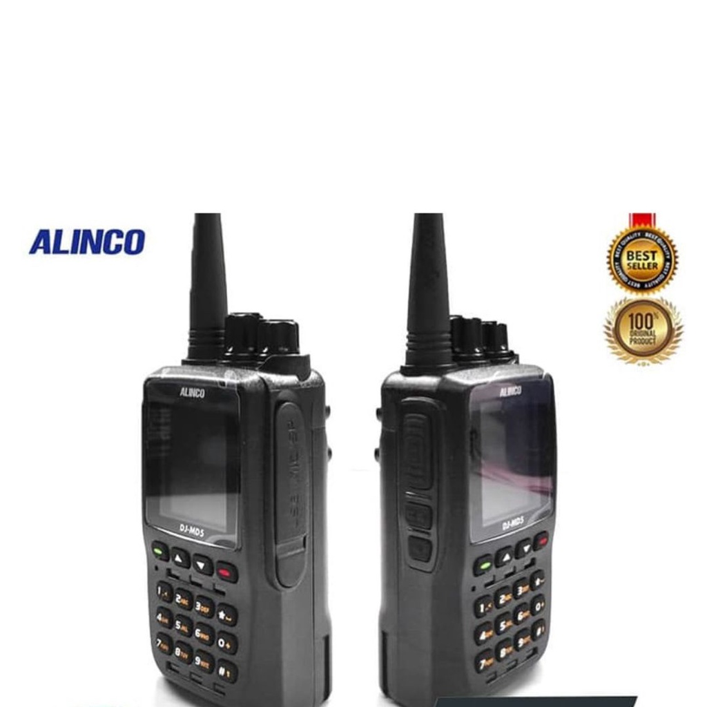 HANDY TALKY ALINCO DJ-MD5 MD5 HT DMR DIGITAL ANALOG DUALBAND VHF UHF 400MHz NEW ORIGINAL GARANSI RESMI POSTEL