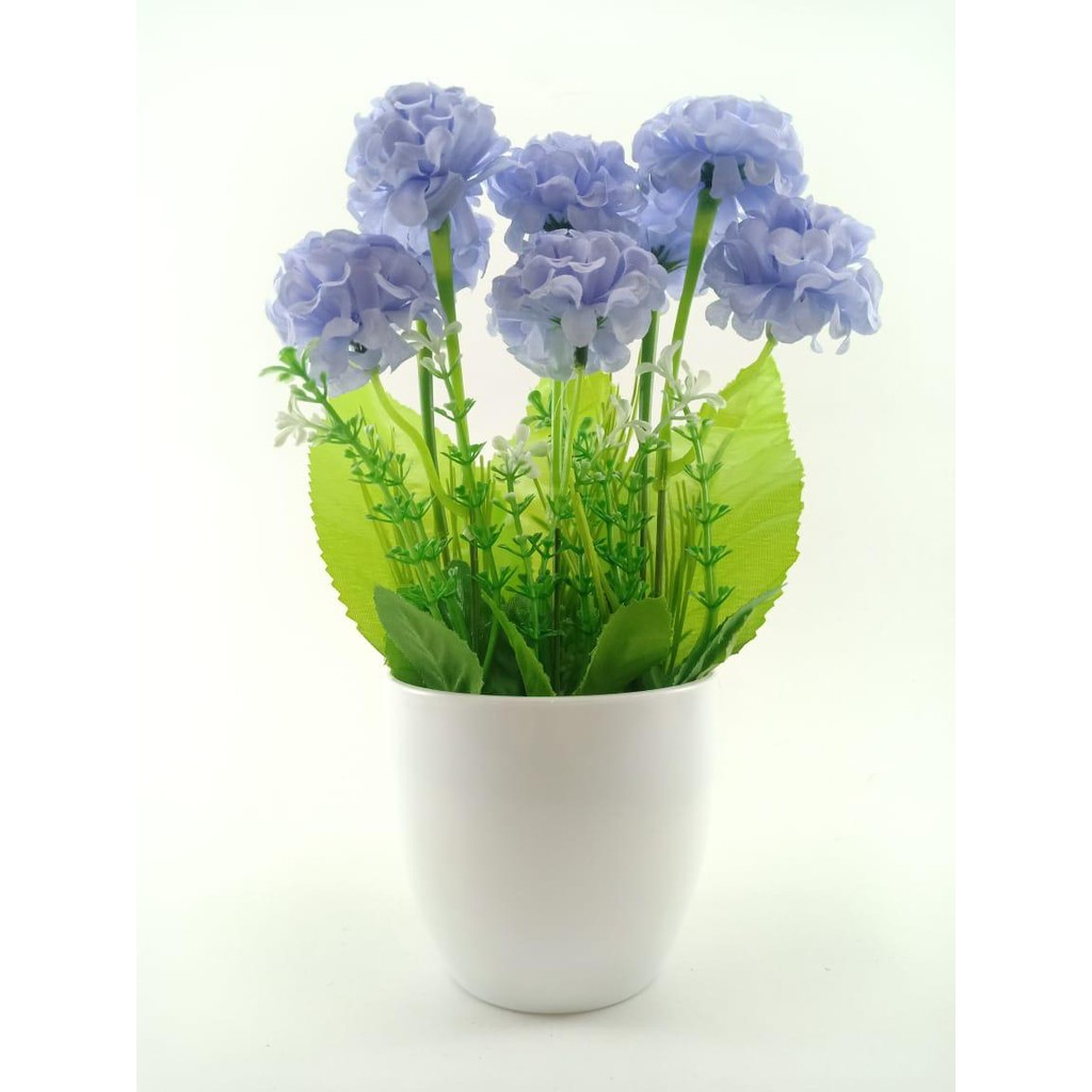 COD BUNGA PLASTIK BUNGA PAJANGAN IMITASI BUNGA ARTIFISIAL BUNGA DANDELION TANAMAN HIAS BR2210-BIRU