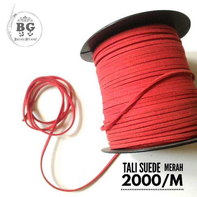 Bahan gelang Tali suede 3mm