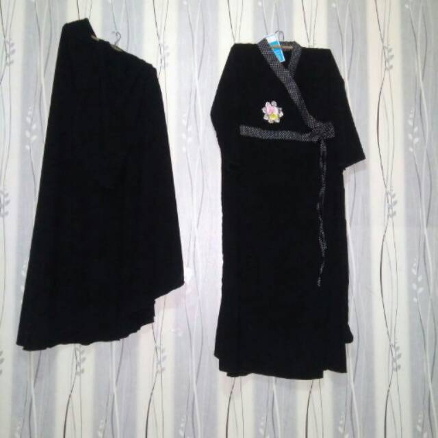 Set Gamis Anak jilbab safar