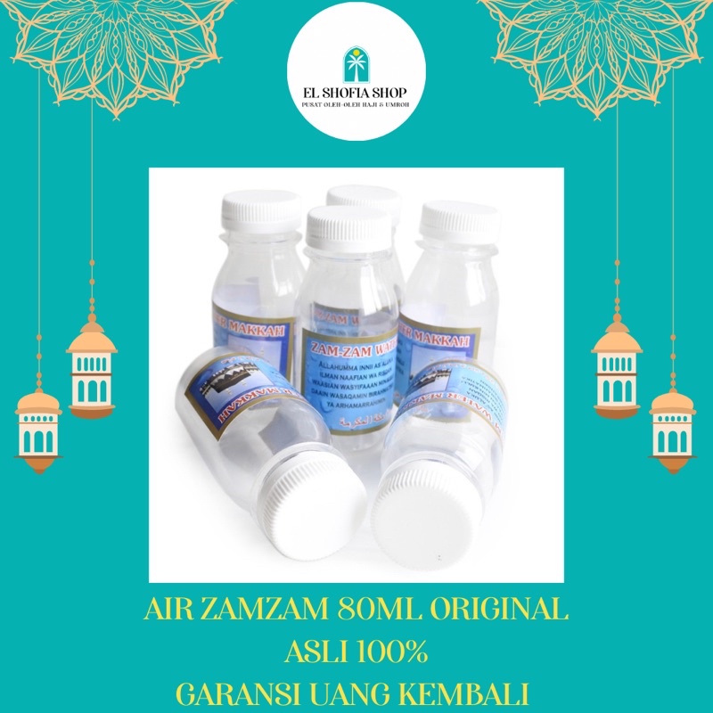 Air ZamZam 80ML Original | Air ZamZam 80ML Asli | Air ZamZam Oleh-Oleh Haji Umroh