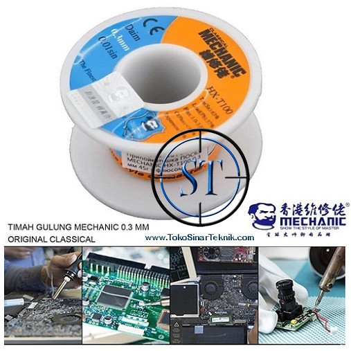 Timah 0.3mm Mechanic 0,3mm 0,3 mm Gulung Solder Soldering Wire Kawat