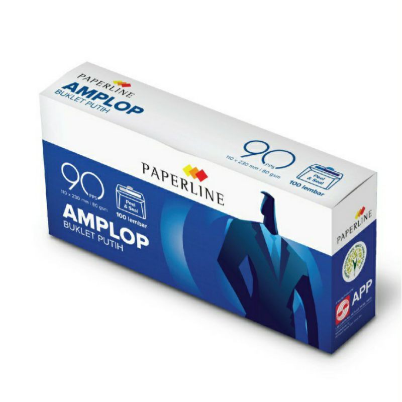 

Amplop Putih PAPERLINE White Envelope 90 PPS (110x230mm)