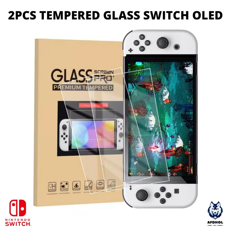 ANTI GORES KACA PREMIUM TEMPERED GLASS NINTENDO SWITCH OLED SCREEN PROTECTOR NINTENDO SWITCH OLED SCREEN GUARD PROTECTOR NINTENDO SWITCH OLED PREMIUM TEMPERED GLASS OLED