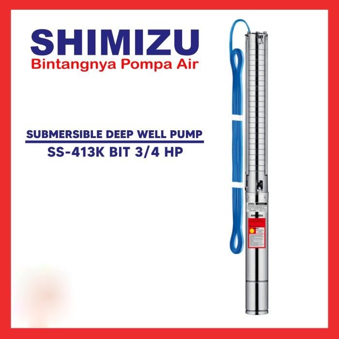 TERBAIK SHIMIZU SUBMERSIBLE PUMP SS-413K BIT 3/4 HP
