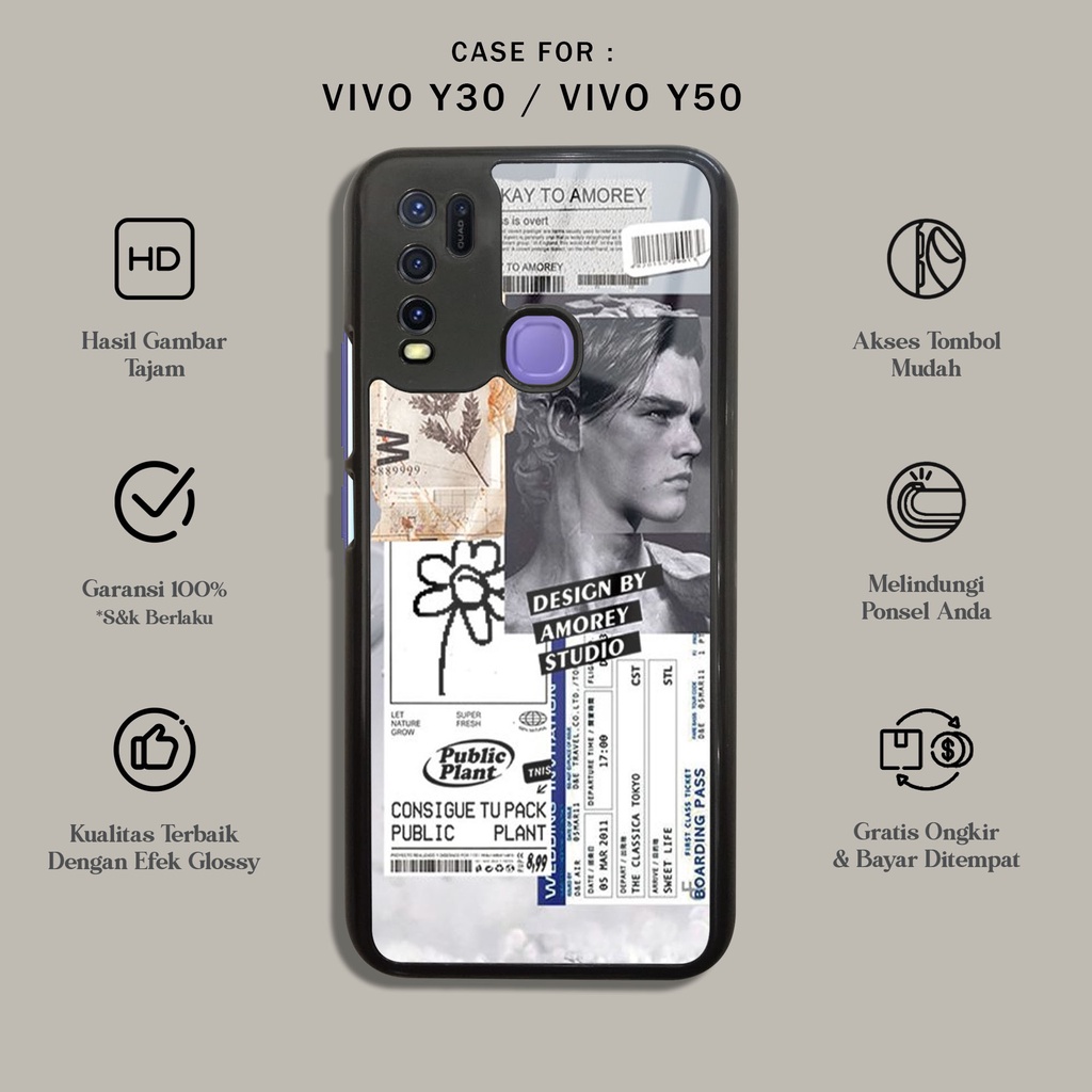Booming Case Vivo Y30 / Y50 - Fashion Case Motif AESTHETIC COUPLE - Casing Vivo Y30 / Y50 - Case hp 