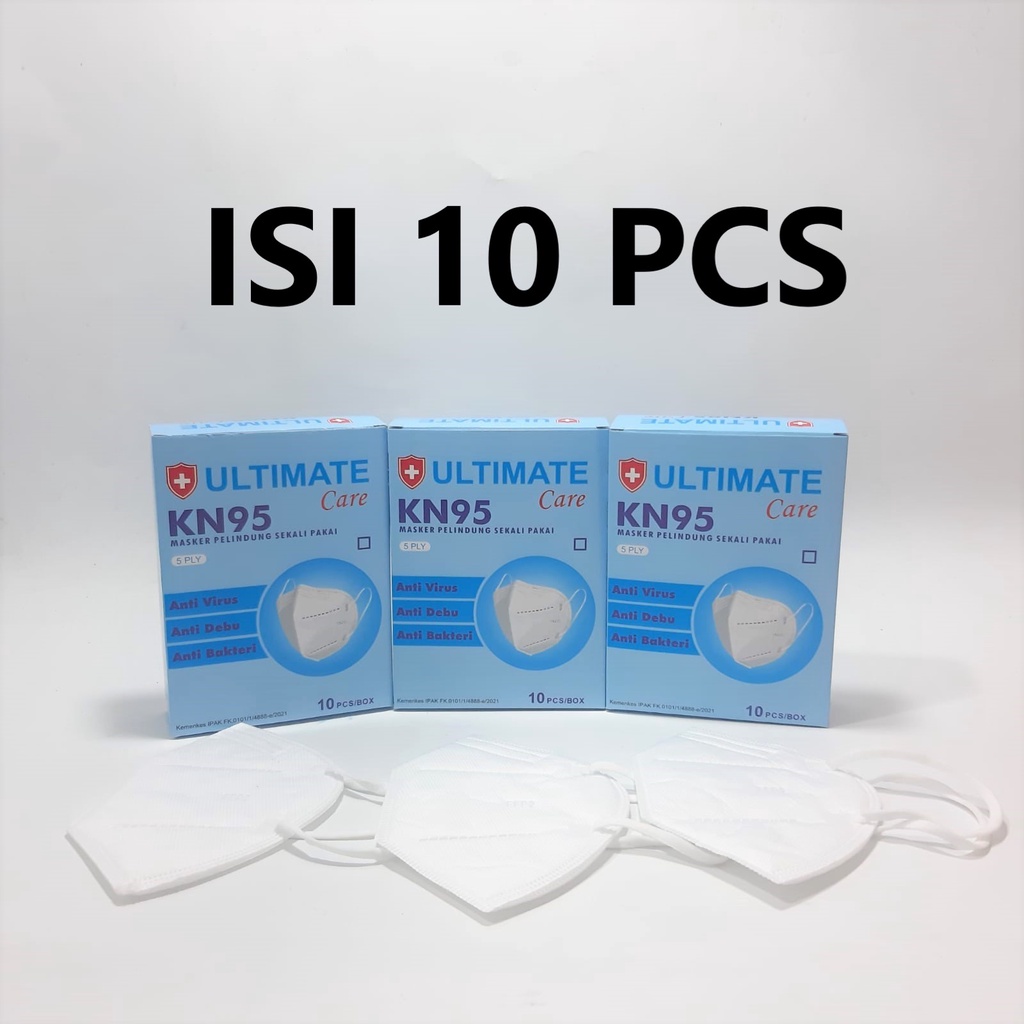 masker kn95 5 ply isi 10pcs (perkotak)