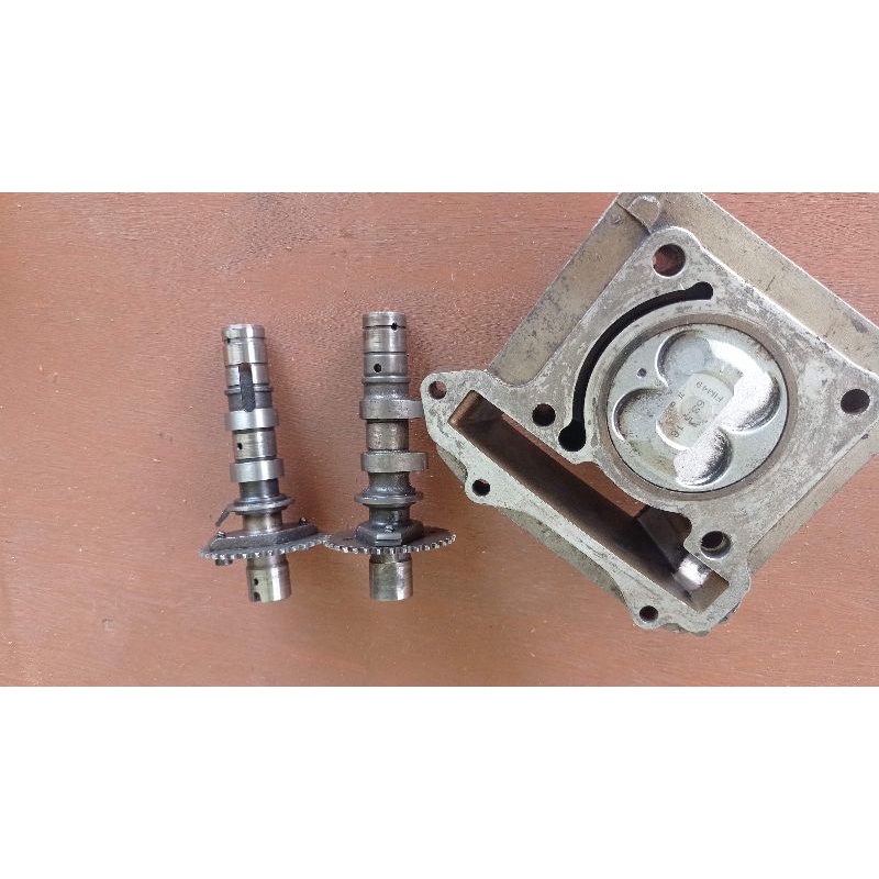 Blok sher / bloks piston Satria Fu ukuran Bore up 63,5 Sher Fim beserta noken as papasan