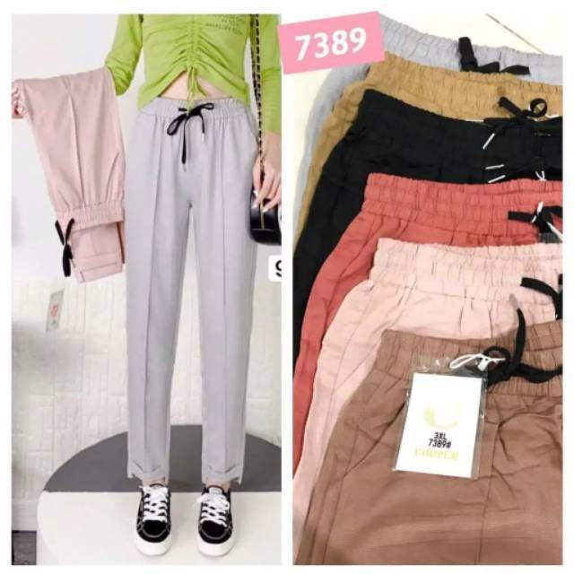 Celana Bahan Suede / Alizz Pants suede