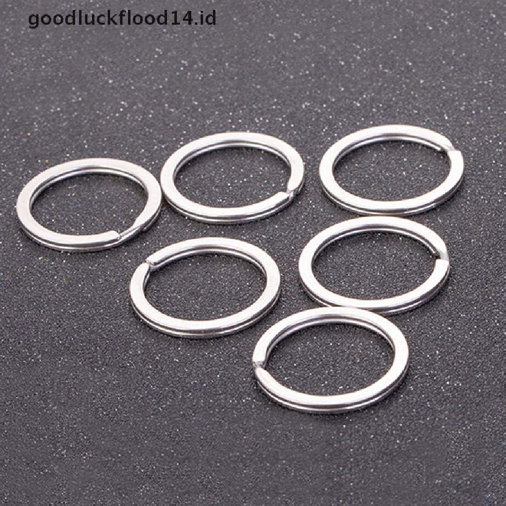 [OOID] 30PCS Polished Silver Split Ring Keyrings Key Chain Hoop Loop Key Holder DIY ID