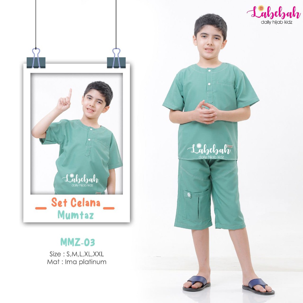 MMZ 03 Baju Muslim Setelan Koko Anak LaBebah Mumtaz Tosca