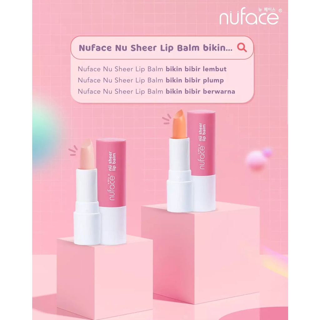 NUFACE NU SHEER LIP BALM NET 3.5 G