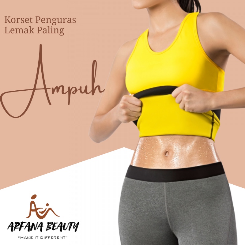 BUY 1 GET 1 Korset Wanita Hot Shaper Waist Pembakar Lemak Sliming Suit Korset Pelangsing Perut