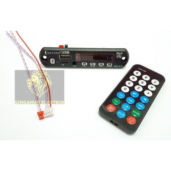 Solusi Modul kit 12V USB -SD CARD -mp3 BLUETOOTH Raiden FM radio terbaik