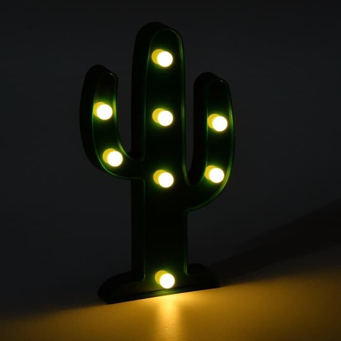 Lampu Kaktus Cactus Lamp Props Pesta LED Light Barang Unik Kado