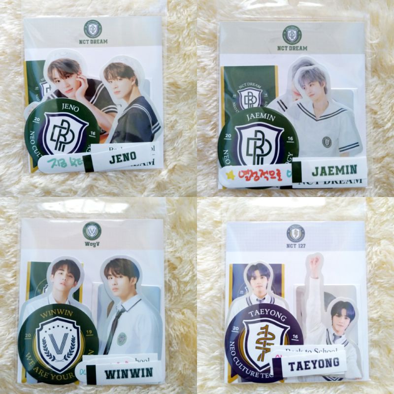 NCT DREAM WAYV 127 B2S BACK TO SCHOOL LUGGAGE STICKER WINWIN TAEYONG JAEMIN JENO PHOTOCARD PC