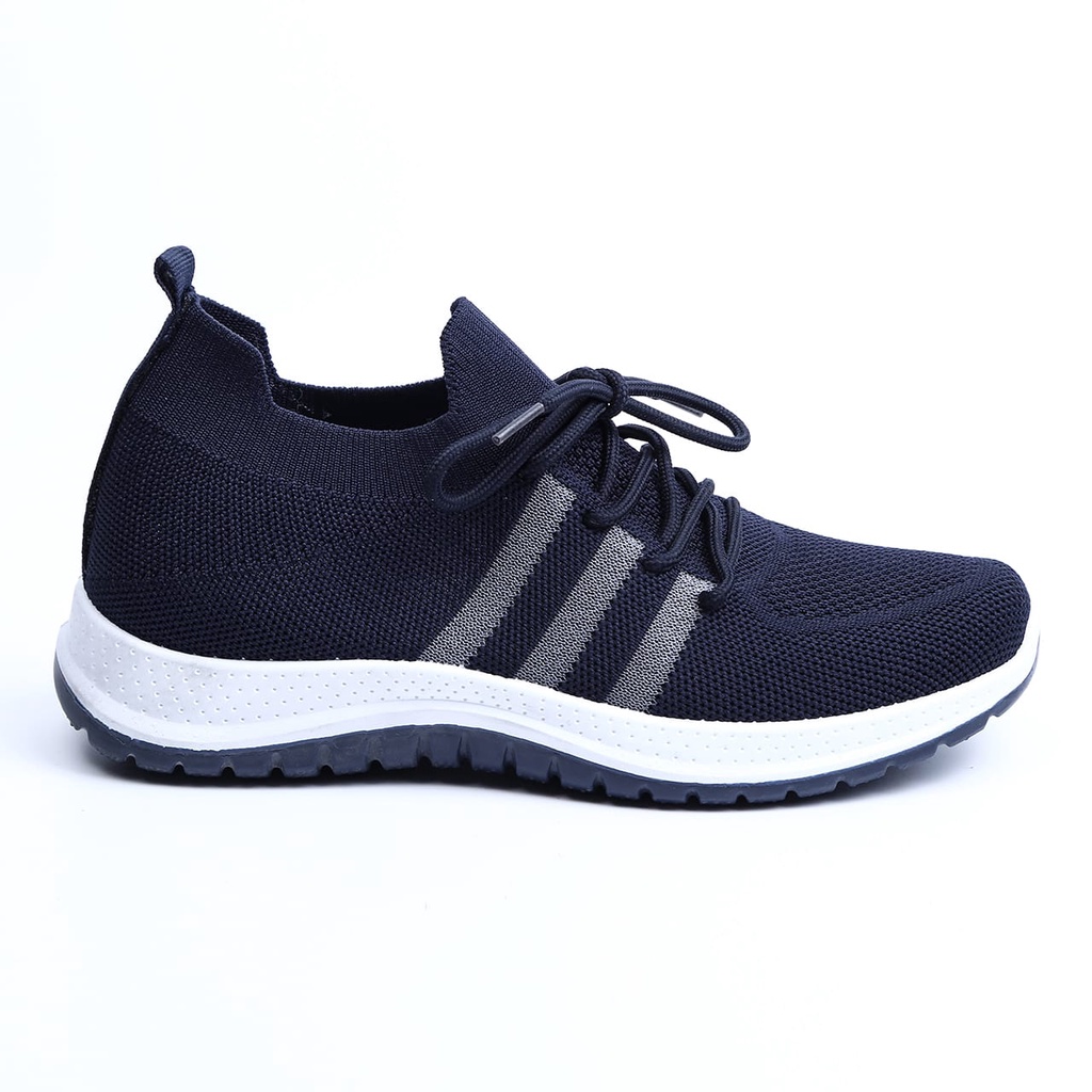 Sepatu Wanita Sneakers Wanita Import Cewek Sport Shoes Kasual Fashion Shoes Wanita Terkini - A1073-Navy