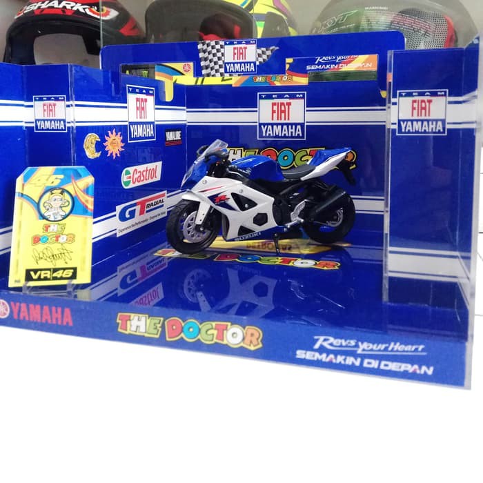 Diecast Motogp - Diecast Ducati - Diecast New Ray Vespa Diorama Diecast Motogp Vr46 Rossi 1:12 Fiat