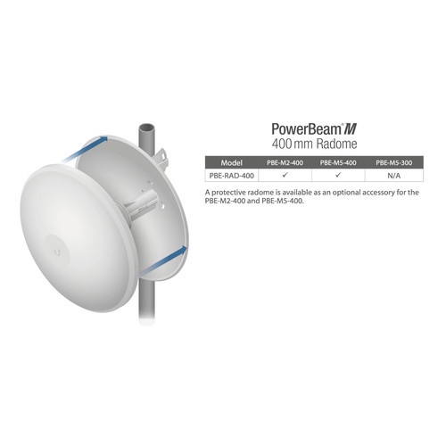 Ubiquiti PBE-RAD-400 Powerbeam Radome 400mm.