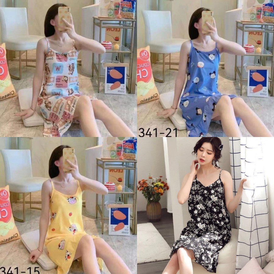 BAJU TIDUR TANKTOP SEXY IMPORT MOTIF DASTER ALL SIZE NEW COLLECTION