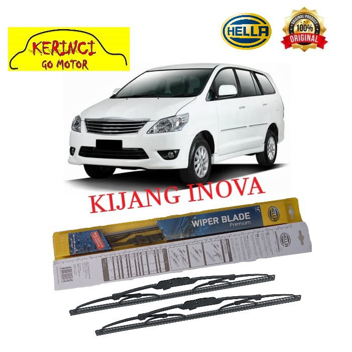 WIPER TOYOTA KIJANG INNOVA HELLA PREMIUM 24&quot; &amp; 16&quot; SEPASANG WIPER