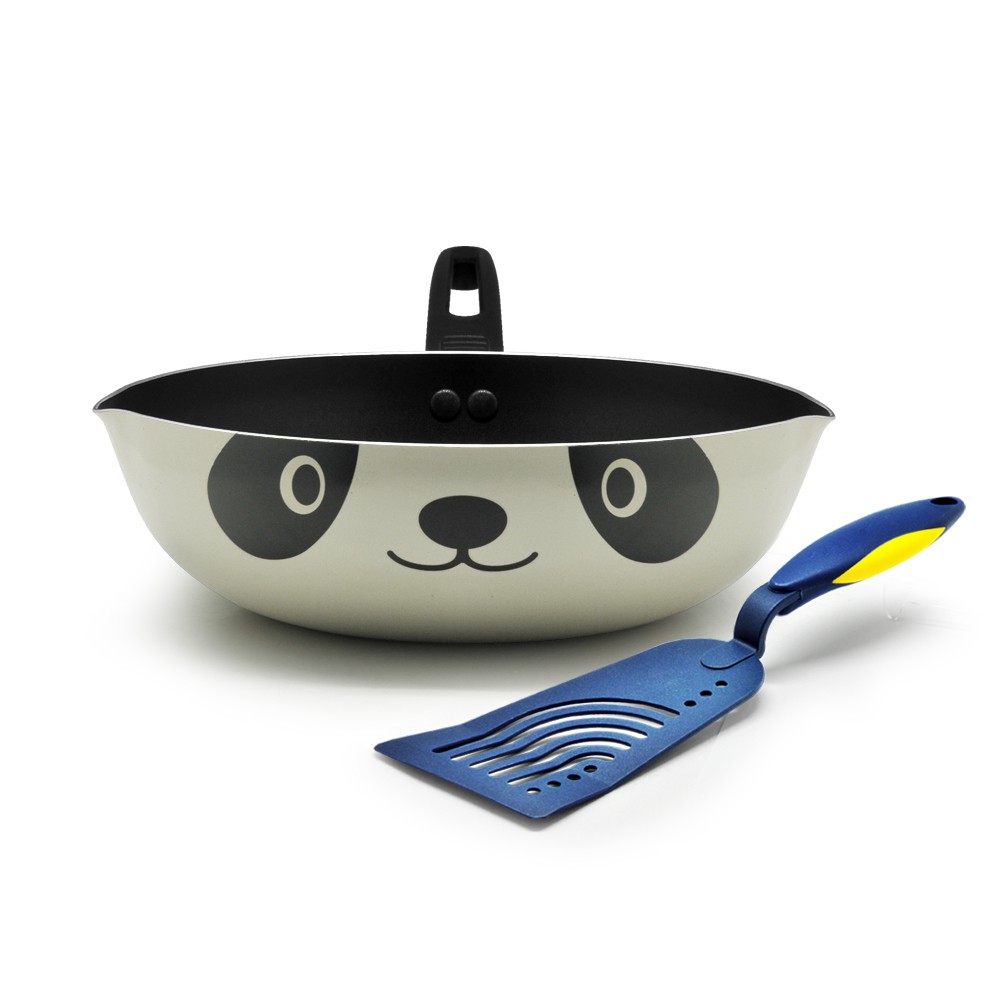 Maxim Panda Wajan Anti Lengket 24 cm Deep Wok + Random