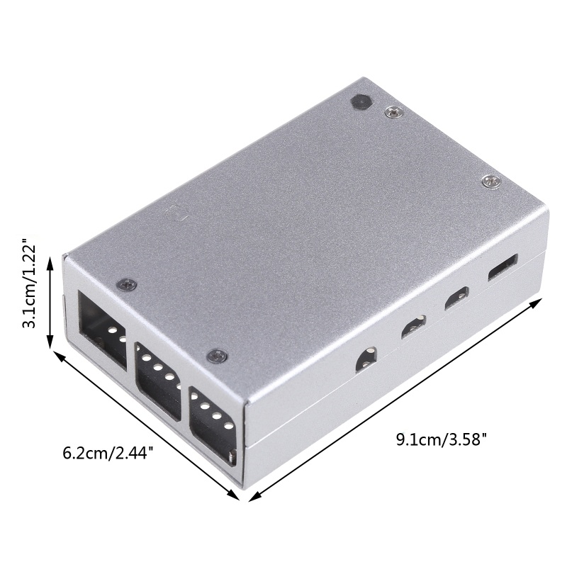 Btsg for Raspberry Pi Fan ABS for Case Silver Black Enclosure Untuk Raspberry Pi 4mode