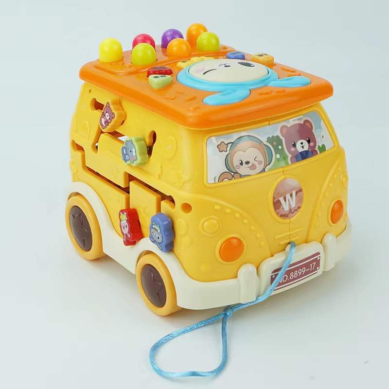 mainan montessori mobil multifungsi, multifunction car 12in1 free baterai