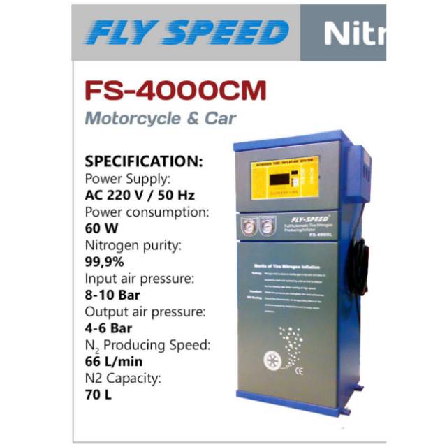 Mesin nitrogen Fly Speed FS-4000CM.