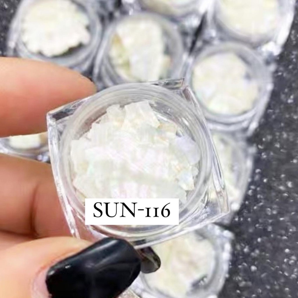 KULIT KERANG PUTIH NAIL ART / ACC NAIL ART / ABALONE SHELL NAIL ART 1PC