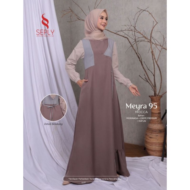 Gamis Premium Meyra 95 by Seply|Gamis Busui|Gamis Cewek|Dress Terbaru 2022|Dress Kekinian|Dress Musl