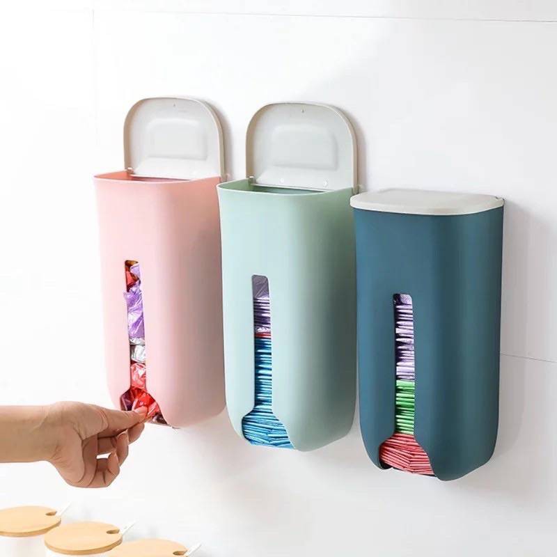 DISPENSER KANTONG PLASTIK/TEMPAT PENYIMPANAN KANTONG PLASTIK TEMPEL/PLASTIC BAG ORGANIZER