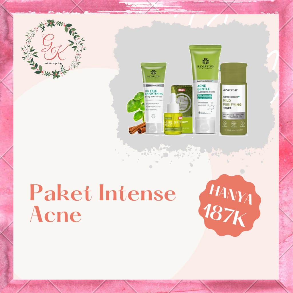 Azarine Intense Acne Package / Paket Untuk Berjerawat