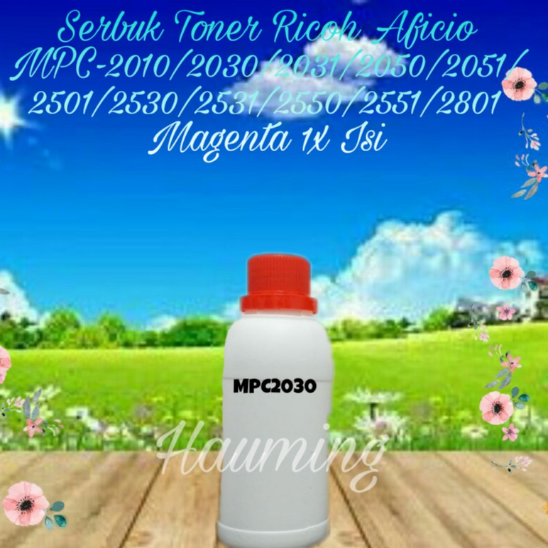 Serbuk Toner Ricoh Aficio MP C2010 C2030 C2031 C2050 C2051 C2501 C2530 C2551 C2801 Colour 100gram 1x Isi